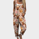 Rachel | Comfortable Printed Overalls