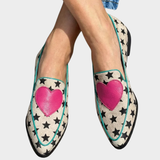Evelyn | Heart Detail Loafers