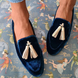 Amelia | Elegant Fringed Slip-Ons