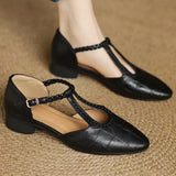 Claire | Leather Mary Janes
