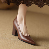 Claire | Classic Block Heel Pumps