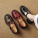 Madeline | Chunky T-Strap Pumps