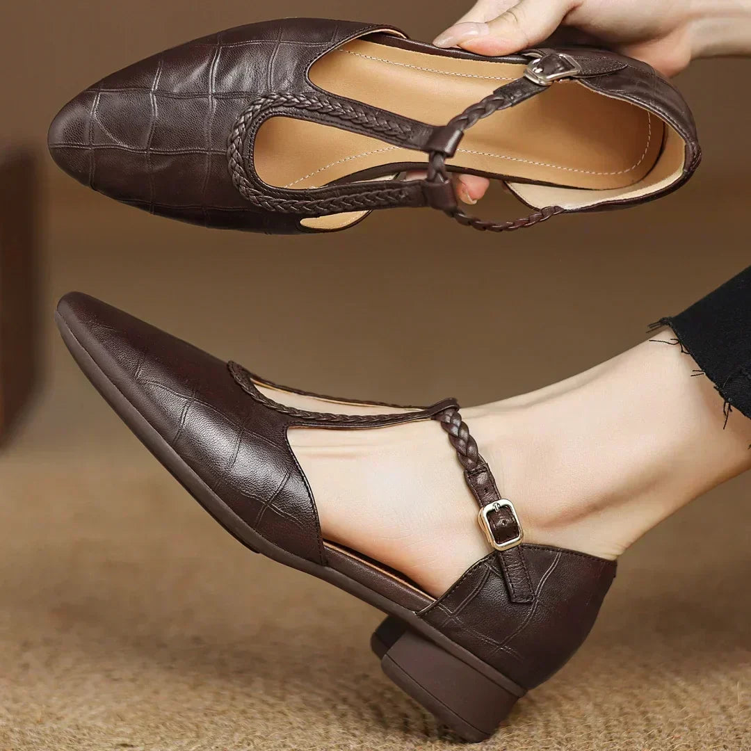 Claire | Leather Mary Janes