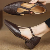 Claire | Leather Mary Janes
