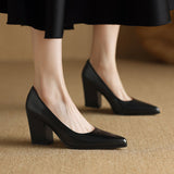 Claire | Classic Block Heel Pumps