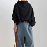 Ophelia | Casual High Collar Top