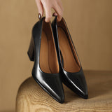 Claire | Classic Block Heel Pumps