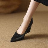 Claire | Classic Block Heel Pumps