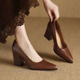 Claire | Classic Block Heel Pumps