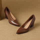 Claire | Classic Block Heel Pumps