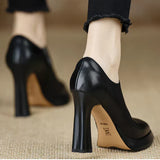 Rachel | Structured Leather Pumps