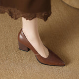 Claire | Classic Block Heel Pumps