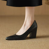 Claire | Classic Block Heel Pumps