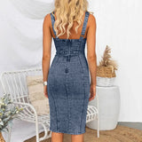 Hailey | Fitted Denim Dress