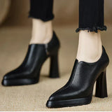Rachel | Structured Leather Pumps