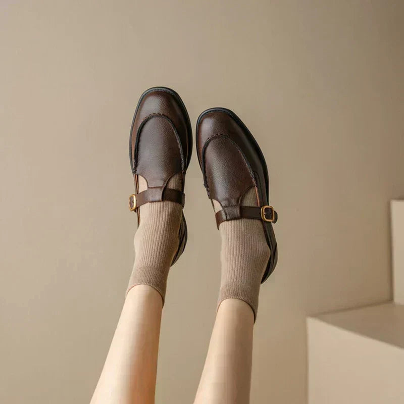 Isabel | Retro Buckle Shoes