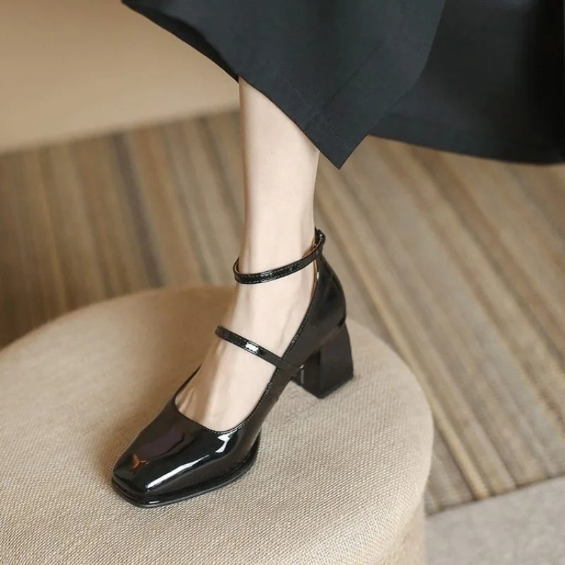 Evelyn | Elegant Ankle Strap Pumps