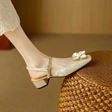 Rachel | Vintage Block Heel Pumps