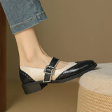 Ava | Leather Brogue Mary Janes