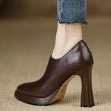Rachel | Structured Leather Pumps