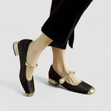 Amelia | Pearl Strap Mary Janes