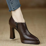Rachel | Structured Leather Pumps
