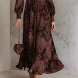 Grace | Printed Long Sleeve Maxi Dress