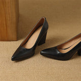 Claire | Classic Block Heel Pumps