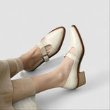 Claire | Block Heel Comfort Mary Janes