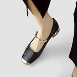 Amelia | Pearl Strap Mary Janes