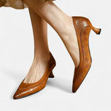 Rachel | Leather Heeled Shoes