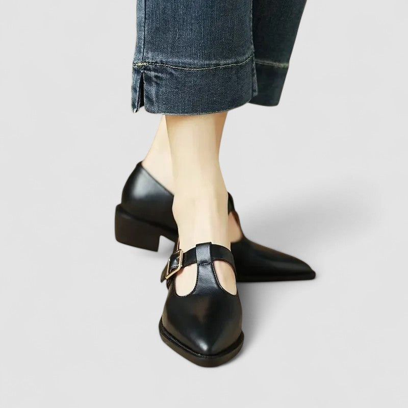 Claire | Block Heel Comfort Mary Janes
