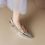 Rachel | Crystal Slingback Pumps
