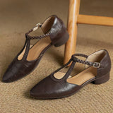 Claire | Leather Mary Janes
