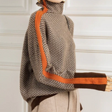 Patricia | Chevron Pattern Turtleneck