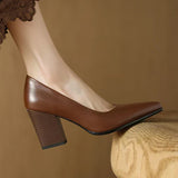 Claire | Classic Block Heel Pumps