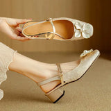 Rachel | Vintage Block Heel Pumps