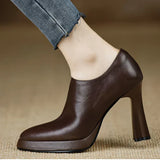 Rachel | Structured Leather Pumps