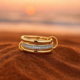 Lily | Gold Zirconia Ring