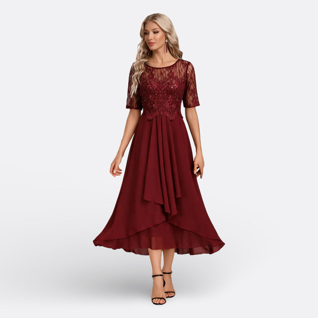 Grace | Lace Short Sleeve Dress