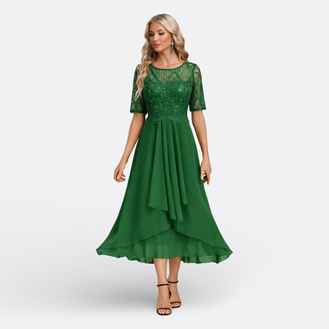 Grace | Lace Short Sleeve Dress