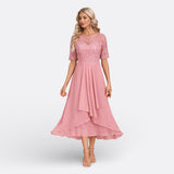 Grace | Lace Short Sleeve Dress