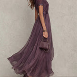 Charlotte | Vintage Chiffon Maxi Dress