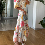 Isla | Floral Midi Dress