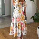 Isla | Floral Midi Dress