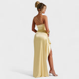 Rachel | Asymmetrical Satin Dress