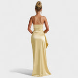 Rachel | Asymmetrical Satin Dress