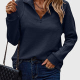 Natasha | Elegant Half Zip Sweater