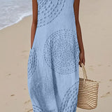 Rachel | Textured Sleeveless Maxi Dress