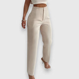 Evelyn | High Rise Tailored Trousers